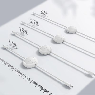 6. Baseus Free2Pull 60W USB-C Retractable Cable - USB-C 1m - White