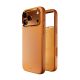 5. Puro Icon Mag Pro Liquid Silicone Case for iPhone 17 Pro, MagSafe Compatible, with Camera Protection and Aluminum Buttons - Orange