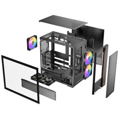 16. Antec FLUX REAR Midi Tower, Black
