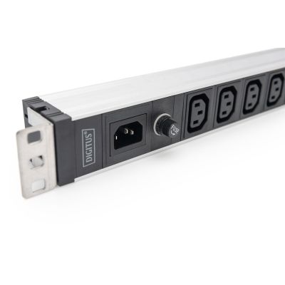 7. Digitus Power strip with aluminum profile, 9 sockets, IEC C14 input