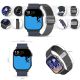 11. Smartwatch Gravity GT15-4 Blue Silicone Strap + Titanium Bracelet