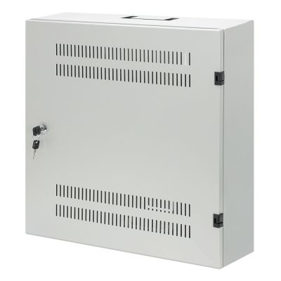 Low-profile 4U + 2U Rack 19 wall-mount cabinet, gray