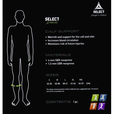 2. SELECT calf compression band 2 pcs 6120 