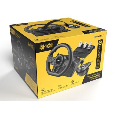 73. TRACER STEERING WHEEL SIMRACER MANUAL GEARBOX 6 IN 1