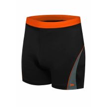 SHEPA 059 men's swimming trunks, black and orange