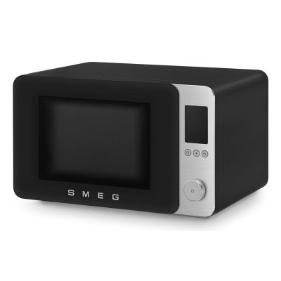 8. Smeg MOC02BLMEU Microwave Oven Black Combination Microwave Oven Countertop 27 L 900 W