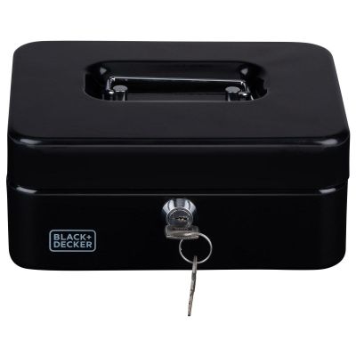 15. METAL CASE FOR MONEY AND DOCUMENTS 20x8.5x16 CM BLACK + DECKER