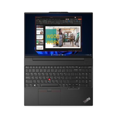 23. Lenovo ThinkPad E16 i5-1335U 16"WUXGA TouchIPS 300nits 16GB DDR4 SSD512 Iris Xe Cam1080p 47Wh Backlit Kb FgPr W11Pro Graphite Black (REPACK) 2Y
