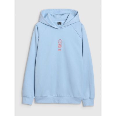 6. Men's sweatshirt with hood, open, 4F 4FRSS25TSWSM2111-34S