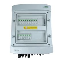 Hermetic IP65 EMITER DC connection switchboard with Noark 1000V type 2 DC surge arrester, 5x PV string, 5x MPPT