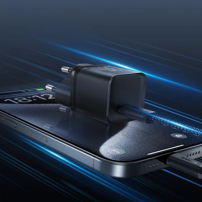 8. Baseus GaN5S 30W EU USB-C Wall Charger - Black