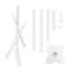 2. MACLEAN TV FLOOR MOUNT / STAND, 27-55", MAX. VESA 200X200, MAX. 60KG MC-181 W