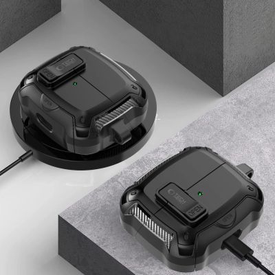 5. Tech-Protect Silicone Hook Case for Samsung Galaxy Buds 3 / 3 FE / 3 Pro - Black