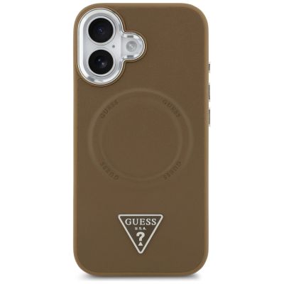3. Guess Triangle Logo MagSafe case for iPhone 17 - brown