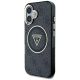 2. Guess IML Metal Glitter 4G Circle Triangle MagSafe Case for iPhone 16 - Black