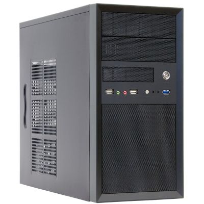 Chieftec CT-01B-OP case (Micro ATX; black)