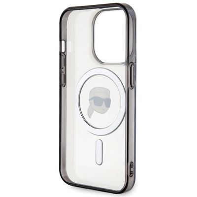 7. Karl Lagerfeld KLHMP15LHKHNOTK case for iPhone 15 Pro - transparent
