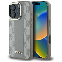 DKNY Checkered Pattern Magsafe iPhone 16 Pro Case - Beige