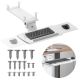 14. Maclean Under-Desk Keyboard Holder, Adjustable, Max. 5kg, White, MC-156 W