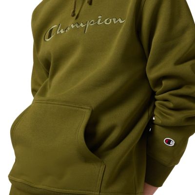 4. Champion Hooded Sweatshirt Men's Olive 220271 GS585