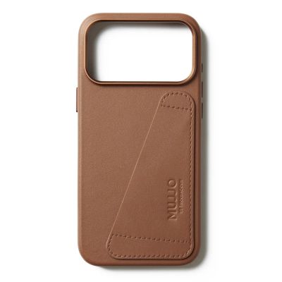 5. Mujjo Wallet Leather Case - MagSafe compatible leather case for iPhone 17 Pro Max (tan)