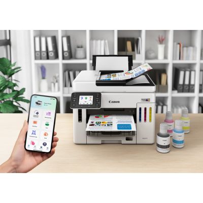 87. Canon MAXIFY GX 7150 Printer, Inkjet, Color Printing, 600 x 1200 DPI, A4, Direct Print, White