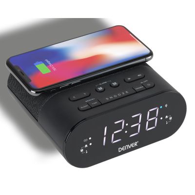 2. Denver CRQ-107 Alarm Clock Digital Alarm Clock Black