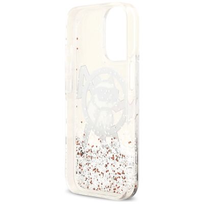 7. Karl Lagerfeld Liquid Glitter Choupette Logo MagSafe Case for iPhone 17 - Clear