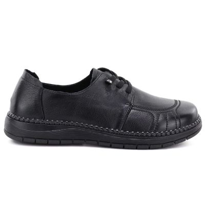 6. Comfortable black women's leather shoes Vinceza 107240