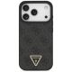 3. Guess Leather 4G Triangle Strass MagSafe Case for iPhone 18 Pro / 17 Pro - Black