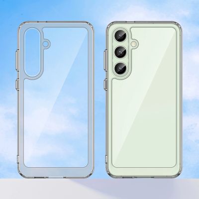 3. Outer Space Case with Gel Frame for Samsung Galaxy S24 FE - Transparent