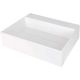 Granite countertop washbasin with space for a tap - with a cover