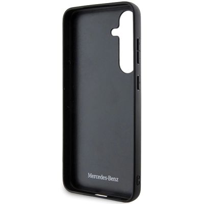 7. Mercedes Leather Curved Stitches case for Samsung Galaxy S24 - black