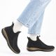 7. Women's black non-insulated ankle boots Rieker N3275-01