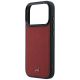 6. Mercedes Leather Mesh with Bow Line MagSafe Case for iPhone 17 Pro - Red