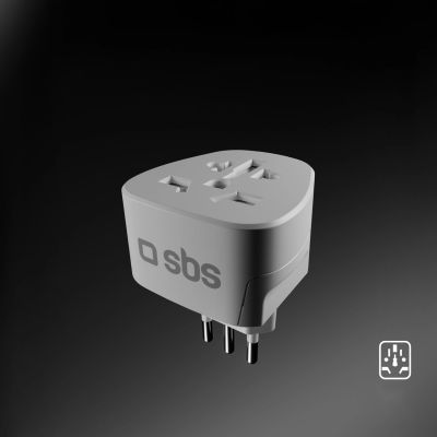 4. SBS IT Travel Adapter - Universal - White