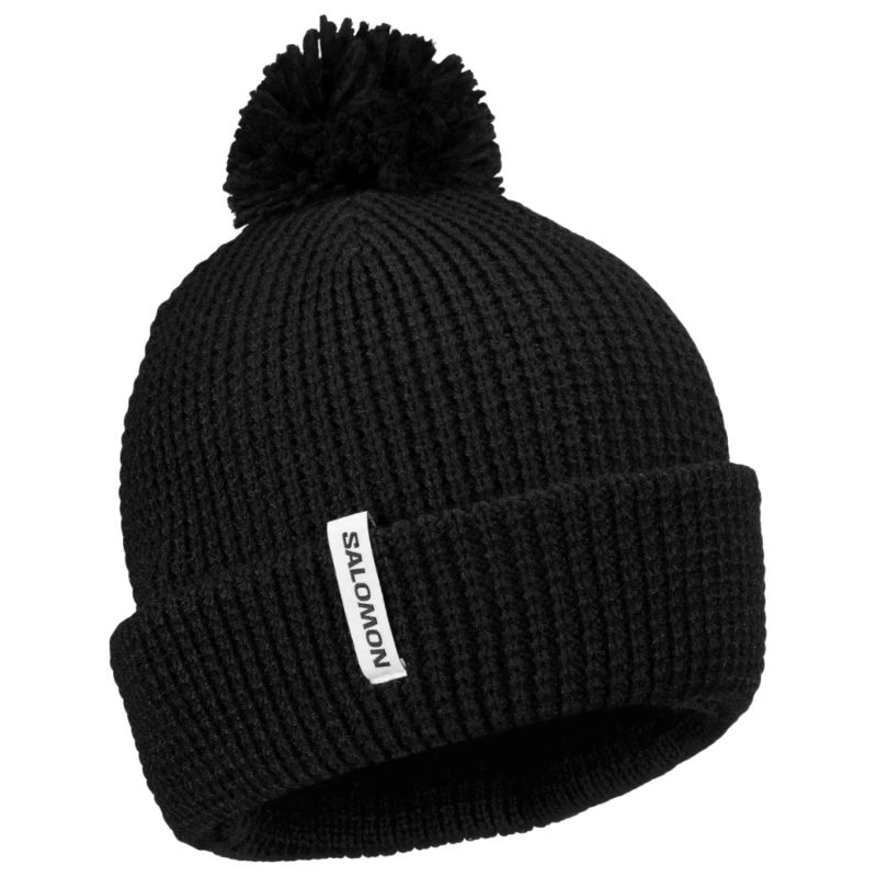 Salomon Pompom Beanie LC2937500 Black OSFA