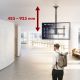 7. Maclean TV ceiling mount, max. load 60kg, 43-86", max. VESA 600x400, MC-112 B