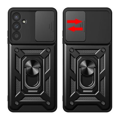 2. Hybrid Armor Camshield Case for Samsung Galaxy A57 - Black