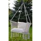 17. OPENWORK HAMMOCK HANGING CHAIR STORK'S NEST 78x64CM ECRU