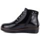 3. Women's black patent leather wedge ankle boots Potocki Z25-JE19360