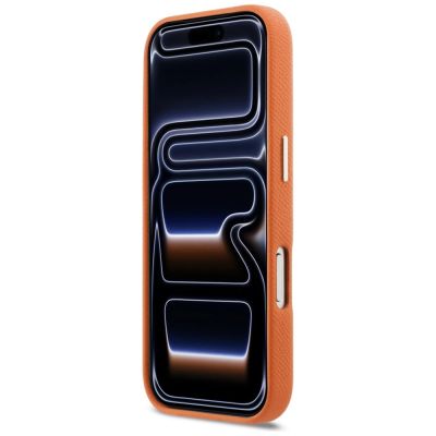 5. Karl Lagerfeld Karl Head Logo MagSafe Case for iPhone 17 Pro - Orange