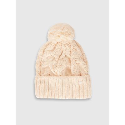 Women's winter hat with wool 4F 4FRAW25ACAPF0724-83S