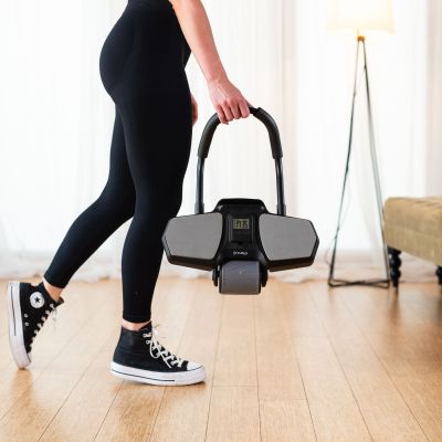 22. KA10 BLACK ABS WHEEL AUTOMATIC WHEEL FOR EXERCISING THE ABDOMINAL MUSCLES WITH SUPPORT