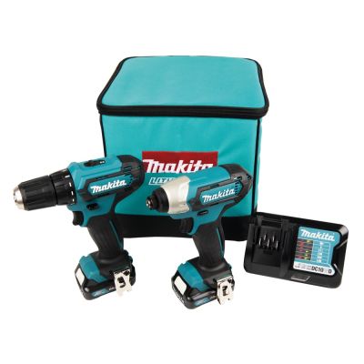 Makita CLX224A Combo Kit CXT Battery Toolbox 12V MAX; 2 x 2.0 Ah Li-ion (DF333D + TD110D)