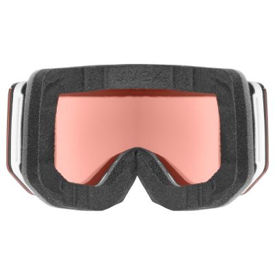 4. Uvex 5506651030 Winter Sports Goggles Mirror Unisex White Cylindrical (flat) lens