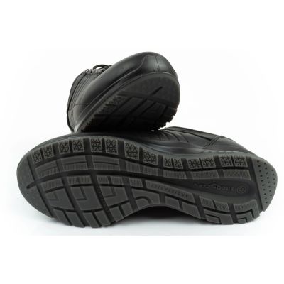 9. Grisport men's Nero avon leather sports shoes black comfortable lightweight