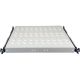19" 1U sliding shelf, 570mm deep, gray, 4 mounting points ALANTEC