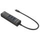 3. Lindy 43249 USB 3.2 Gen 1 (3.1 Gen 1) Type-C Hubs and Concentrators 5000 Mbit/s Black