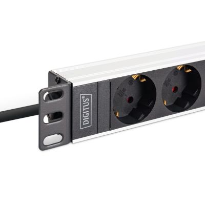 4. Digitus DN-95440 PDU 9-way power outlet 1U Black, Silver